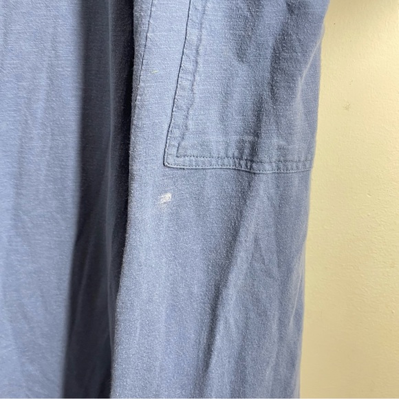 Coyuchi Organic Cotton Long Robe Light Blue size XS/S - Picture 11 of 13